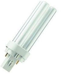Crompton Compact Fluorescent 'D' type 2 Pin CLD10SCW - 4000k, Cool White