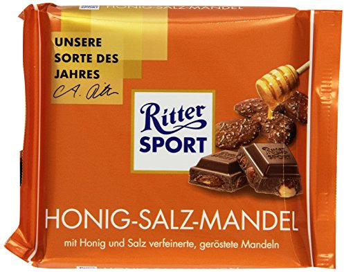 Ritter Sport 100 g Honig-Salz-Mandel Tafelschokolade, 11er Pack (11 x 100 g)