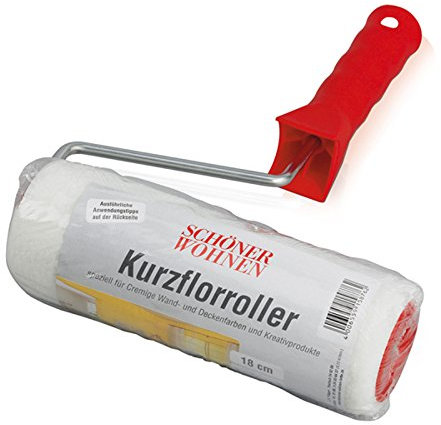 Poils Courts Rouleau pour onctueuse de mur et de plafond couleurs 18 cm Schöner Wohnen