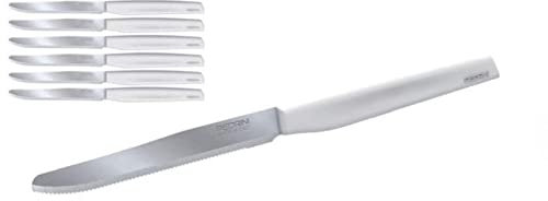 Pedrini IT Coltelli da Tavola, Acciaio, Bianco, 28x9x2 cm