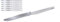 Pedrini IT Coltelli da Tavola, Acciaio, Bianco, 28x9x2 cm