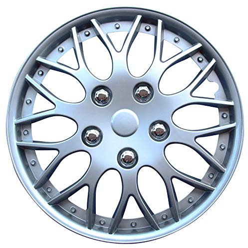 AUTO-STYLE Satz Radzierblenden Missouri 14-Zoll Silber