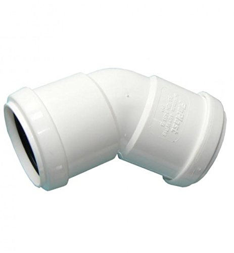 FloPlast Push-Fit Waste 135° (45°) Bend 32mm White | Home Standard