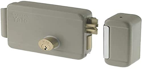 Serrure électrique pour appliquer pour portail Art. 68080 avec Cane repli de l'extérieur et de l'intérieur par clé, à distance par impulsion électrique à basse tension (10 W-12 V). Verrou mécanique à 2 accélérez azionato Par clé Par Les