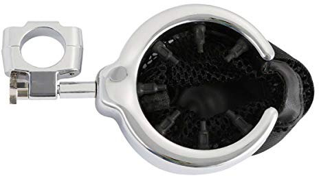 TCMT Porte-gobelet universel en métal chromé pour guidon de moto Harley Davidson