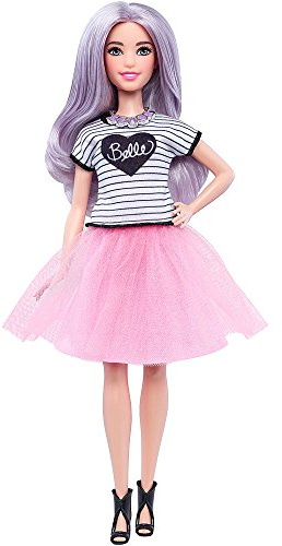Barbie Mattel DVX76 - Fashionistas Puppe im pinken Tüllrock, Ankleidepuppen