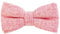DonDon Herren Fliege 12 x 6 cm Baumwolle gebunden und längenverstellbar rosa