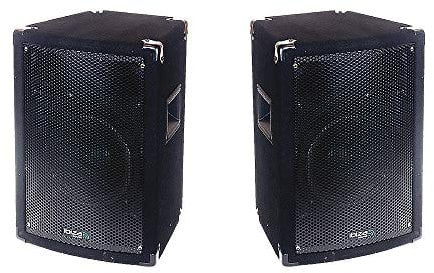 2x Ibiza Sound DISCO8B Passive 8 Speaker 300W DJ House Party Sound System