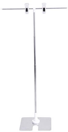 Soporte ajustable para póster con clip de acero inoxidable, soporte de exhibición de letreros de pie para mercado, tienda y tienda