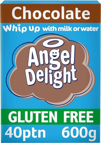 Angel Delight Chocolate Flavour Instant Dessert Mix, 600 g (1-Pack) | Gluten-Free, Quick & Easy to Make, Smooth & Creamy, Perfect for Vegetarians