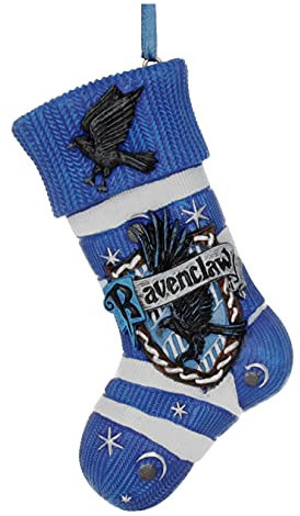Nemesis Now Offizielles Lizenzprodukt von Harry Potter Ravenclaw, Weihnachtsstrumpf, hängend, festliches Ornament, blau, B5620T1, One Size