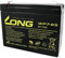Long WP7-6S WP7-6S Batteria al Piombo 6V 7Ah Piombo-AGM (L x A x P) 116 x 99 x 50 mm Spina piatta 4,8 mm Bassa