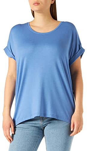 ONLY Damen Onlmoster S/S O-Neck Top Noos JRS, Blue Yonder, L