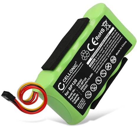 CELLONIC, Akku kompatibel mit Fluke ScopeMeter 123, Scopemeter 120, 43 Power Quality Analyzers (3000mAh, 4.8V) Ersatzakku BP120