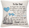 Bommex Dad Gifts from Daughter Son Dad Father Daddy Papa Cushion Cover Throw Pillow Cover Cushion Case Thanksgiving (our dad)