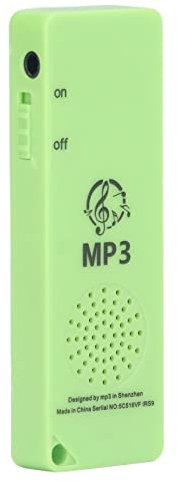 Bewinner Mp3 Player, Lossless Sound Music Player, Support 64GB Memory Card, 180mAh Rechargeable Digital Mini MP3 Player for Kids (Green)