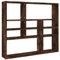 vidaXL Étagère Murale Flottante Tablette de Présentation Organisateur Meuble de Rangement Intérieur Chêne Fumé 90x16x78 cm Bois d'Ingénierie