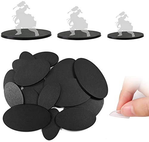 Evemodel Modell Basis Kunststoff Base für Sandtisch Kriegsspiele Tisch und Miniatur Spiel mit gemischter Basis (oval)