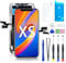 YOXINTA für iPhone Display, iPhone LCD Bildschirm Ersatz Digitizer Assembly, 3D Touch, Face ID, Kleber, Bildschirmschutz, Reparaturwerkzeug (iPhone XS)