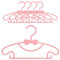 Intirilife 5X Kleiderbügel für Kinder aus Kunststoff in Rosa - 28.7 x 17 x 0.3 cm - Kinderkleiderbügel für Kleidung von Babys Kleinkinder