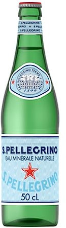 San Pellegrino - Eau minérale naturelle gazeuse (bouteille en verre) - 20 x50 cL