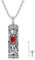 XIXLES Tree of Life Urn Necklaces for Ashes 925 Sterling Silver Cremation Jewellery for Ashes Tree of Life Memory Jewellery Gifts for Women Men