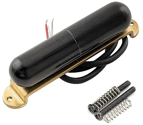 Artec LSA70 Alnico 5 Micro Lipstick Chevalet Simple Bobinage 7,5K pour Guitare Electrique Style Strat, Noir