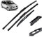 Escobillas limpiaparabrisas delanteras y traseras compatible con Renault Scenic 2 / Grand 2005-2009 Cepillos for ventana de parabrisas 26 22 10 