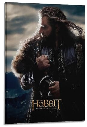 VZRSQZK Filmposter The Hobbit Thorin Oakenshield, dekoratives Gemälde, Leinwand-Wandposter und Kunstdruck, modernes Familienschlafzimmer-Dekor-Poster, 30 x 45 cm