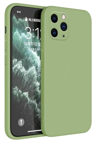 HAFFAN TPU Silikon Hülle kompatibel mit iPhone 11 Pro (5.8 inches), Handyhülle Schutzhülle - Matcha Grün