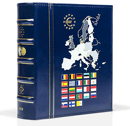 Leuchtturm Münzalbum Vista, €URO-Jahrgang 2024, inkl. Schutzkassette, blau