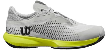 Wilson Wilson Kaos Swift 1.5 Clay, Tennis Shoe Uomo, Pearl Blue/Black/Safety Yellow, 40 2/3 EU