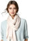 LA FERANI Sommerschal Damen Kaschmir extra dünn Halstuch Stola 200x70 leicht transparent Creme Umschlagtuch stilvoll für Sommer Frühling Casual Business Style Hochzeit Geschenk für Sie (Creme)