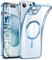 DOSNTO Clear Magnetisch für iPhone 15 Hülle mit MagSafe [Original iPhone Äußere] [Kameraschutz Eingebaut] Durchsichtig Silikon Case Ultra Dünn [Niemals Gelb] Handyhülle Anti Fingerabdruck Kratzfeste