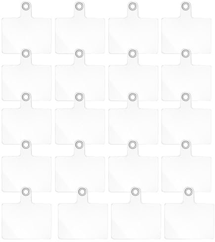 LEEQBCR 20 pièces, Pendentif pour téléphone Portable, Adaptateur pour chaîne de téléphone Portable, Adaptateur pour chaîne de téléphone Portable Universelle pour la Plupart des Smartphones