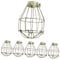 Mikikit 24 Stk Lampenschutz aus Metall Wohnzimmerdekorationen Lampenschirm für Pendelleuchte Bad lampenschirm retro lampenschirm metall Deckenventilator Hängelampe Vintage Lichtkäfig Geäst