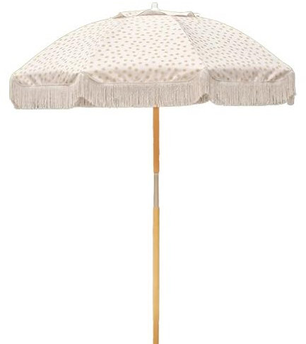 180cm Parasol Jardin Exterior Vintage con Borlas,Sombrillas Playa Inclinable para Bodas, Terraza, Balcón y Césped