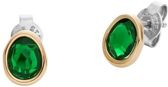 Skagen Damen-Ohrstecker aus Edelstahl oder Halbedelsteinen in Goldton mit Steckverschluss, Einheitsgröße, Edelstahl, Kein Edelstein