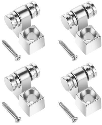 NHPY 4 pièces Arbres de guidage de cordes à rouleaux pour type de guitare électrique, boucle de corde à bille sur la tête de guitare électrique