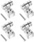 NHPY 4 pezzi Abbassacorde a Rullo String Guides Trees per Chitarra Elettrica tipo,Fibbia per corda a sfera sulla paletta della chitarra elettrica