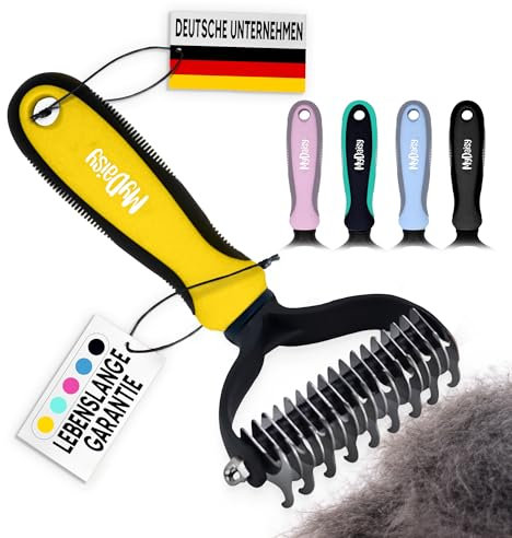 MYDAISY Brosse à chien avec peigne pour sous-poil et longs cheveux