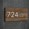 Plaque De Numéro De Maison Personnalisée En Bois, Plaque De Numéro D'adresse, Plaque De Nom De Famille Mat Pour Décoration Murale En Intérieur, Enseigne De Magasin Et D'entreprise(40 * 25CM)