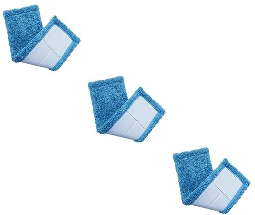 BCOATH 3pcs Microfiber Mop Head Replacement Mop Pad Refill for Kitchen Dusters Floor Cleaner