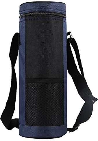 Wilgure Portátil Oxford Cilindro Nevera Bolsa Aislada Agua Bebidas Botellas/Latas Bolsa Bolsa Botella Cubierta Para Portador GIF