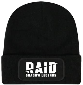 Raid: Shadow Legends Offizielle Beanie-Mütze mit Logo,, Schwarz , Einheitsgröße