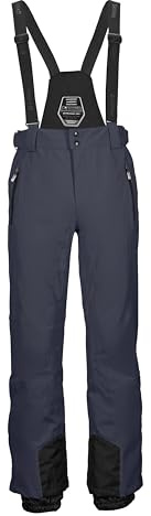 Killtec Herren Skihose/Funktionshose mit abnehmbaren Trägern, Kantenschutz und Schneefang Ksw 100 Enosh Mn Ski Pnts