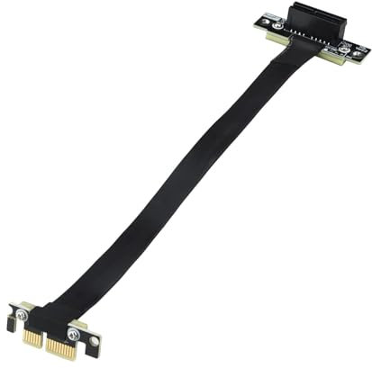 H!Fiber.com PCIe 3.0 X1 Extender Kabel, Up to Up, Kabellänge 20-cm, 85ohm