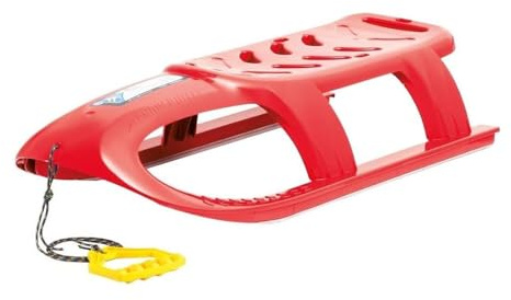 Luge traîneau Rouge avec Patins en Acier - Modèle Bullet