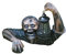 Zombie Led Lantern Resin Garden Statue Horror Movie Gnomes Outdoor Patio Yard Decor