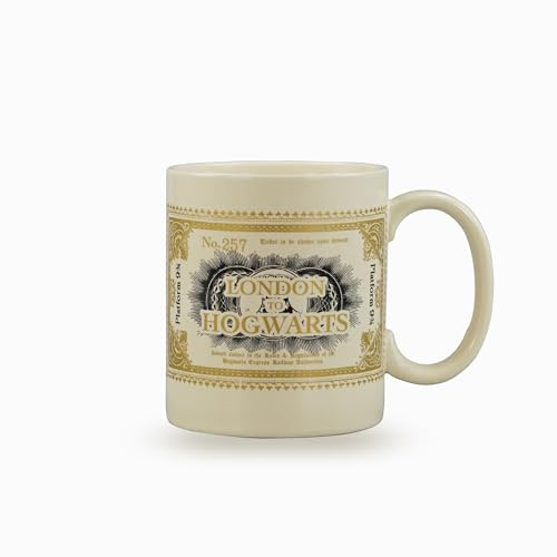 Half Moon Bay | Harry Potter | London to Hogwarts Ticket | Mug Standard Boxed 400ml | Official Merchandise | Birthday Gift